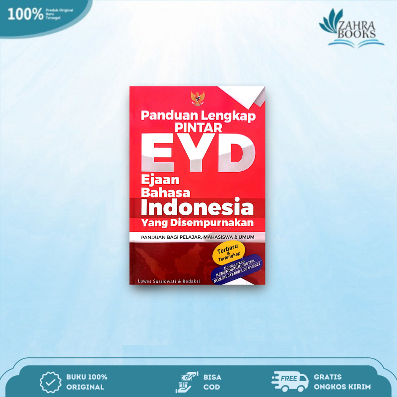Jual BUKU PANDUAN LENGKAP PINTAR EYD: EJAAN BAHASA INDONESIA YANG ...