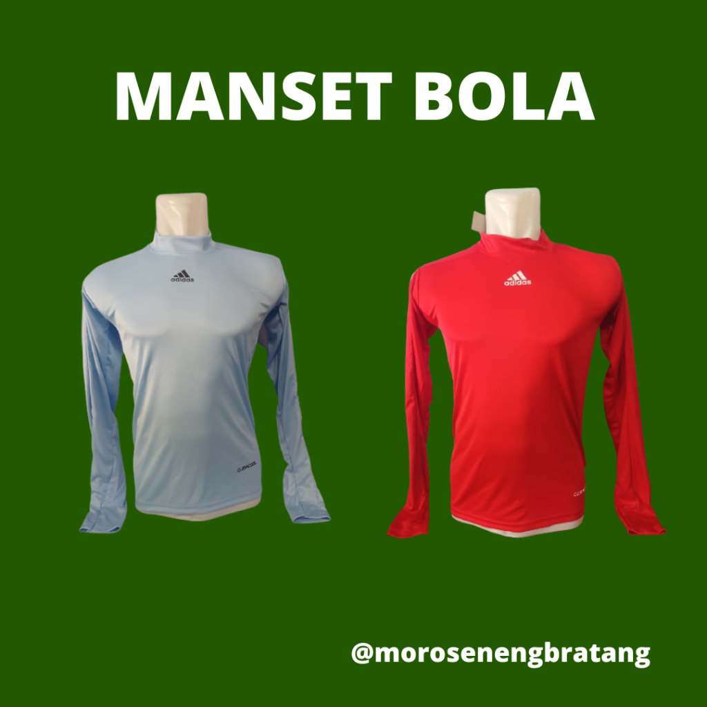 Jual MANSET BOLA PRIA lengan panjang HITAM MERAH BIRU MUDA Dalaman ...
