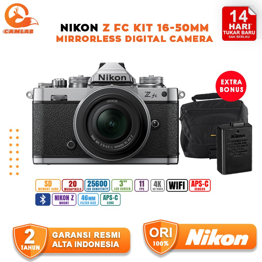 Jual Nikon Zfc Mirrorless Digital Camera Shopee Indonesia