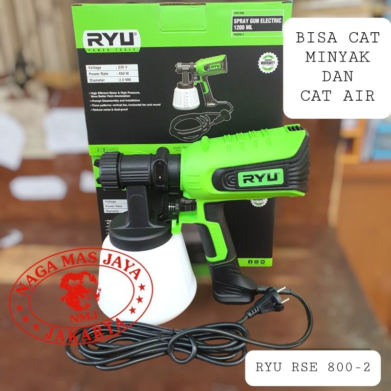 Jual SPRAY GUN CAT ELECTRIC RYU RSE 800-2 / SEMPROTAN CAT LISTRIK RYU ...