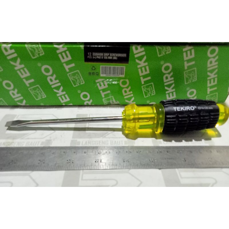 Jual Tekiro Obeng Karet 5 Inch / 125 mm PH2 Plus ( + ) Minus ...