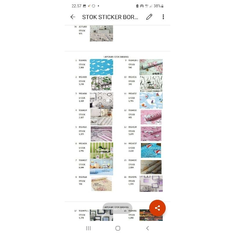 Jual Cod F77 Wallpaper Dinding / Wallpaper Sticker Stiker Dinding