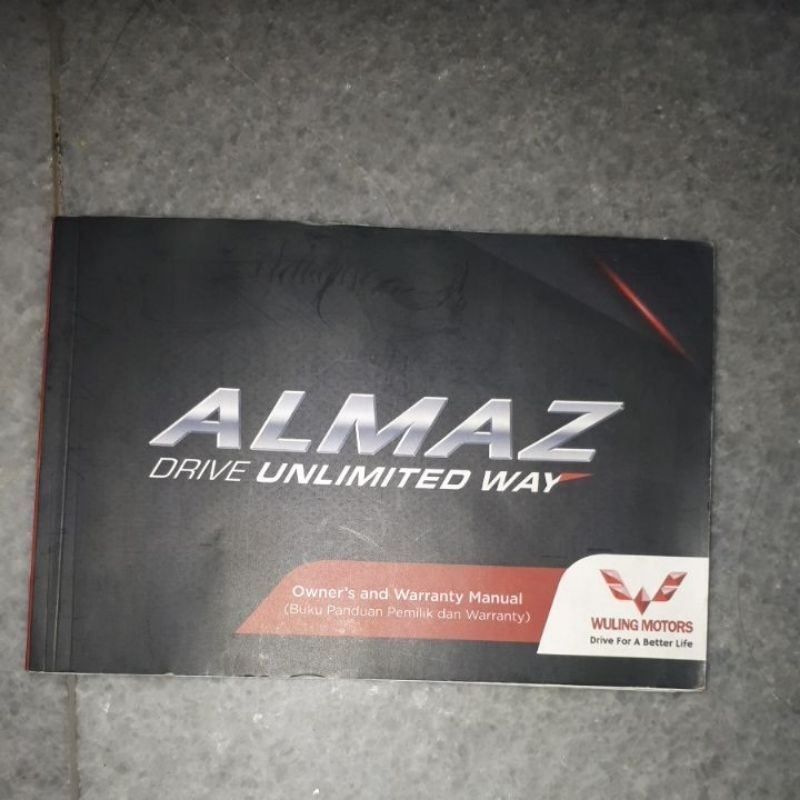 Jual BUKU MANUAL BOOK PANDUAN PEDOMAN PEMILIK MOBIL WULING ALMAZ