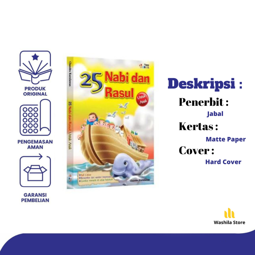 Jual Buku Kisah Sejarah 25 NABI Dan RASUL Untuk Anak Bergambar Berwarna ...