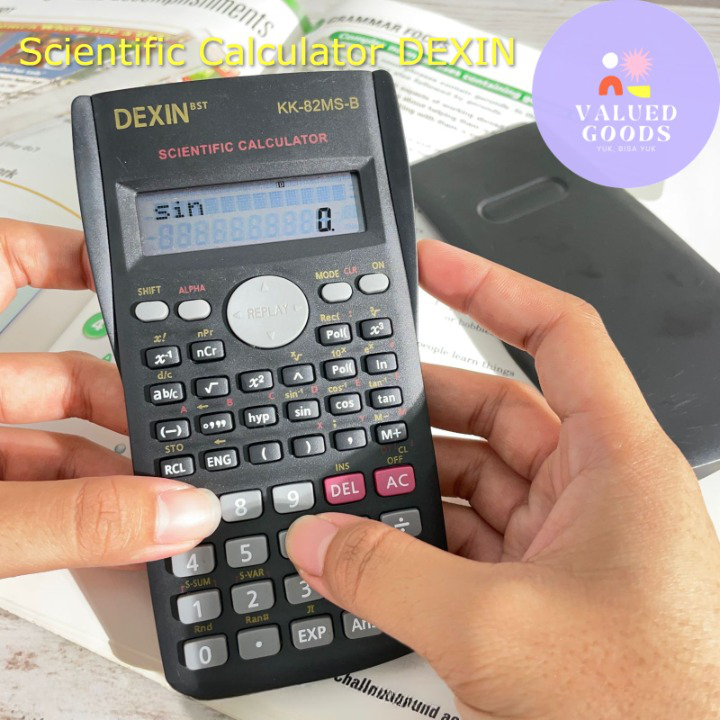 Jual Kalkulator Kuliah Sekolah Scientific Lengkap 12 digit DEXIN BST ...