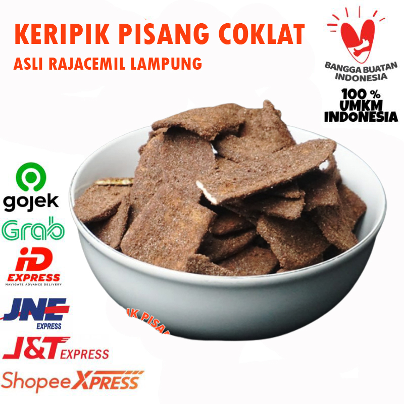 Jual Keripik Pisang Rasa Cokelat Asli Rajacemil Lampung Pisang Kepok ...