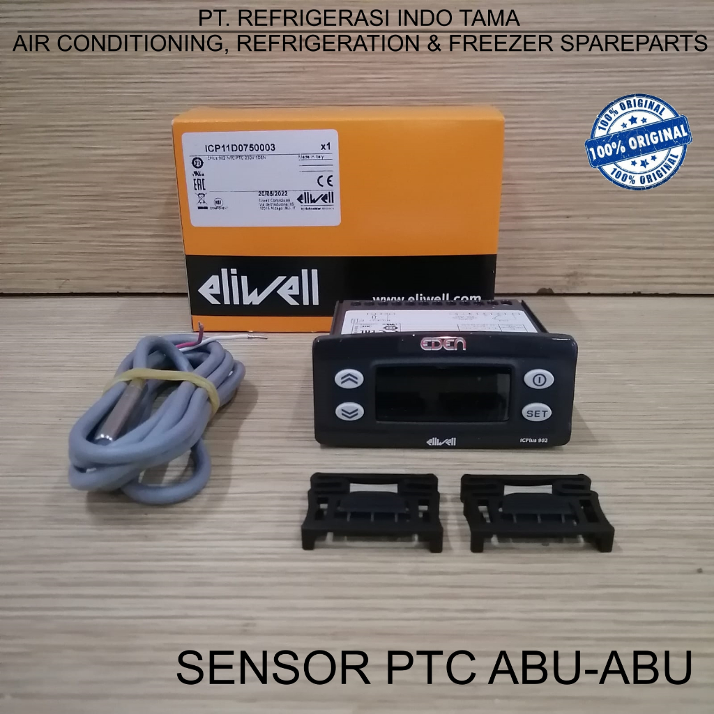 Jual DIGITAL THERMOSTAT ELIWELL 902 230V + Sensor PTC Abuabu ICPLUS