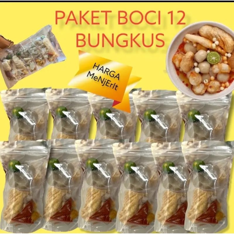 Jual 12 Bungkus Baso Aci Paket Super Hemat Makanan Instan Shopee