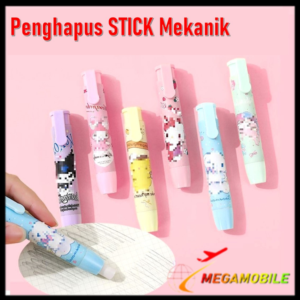 Jual MM Penghapus Pensil Mekanik Karakter Mechanical Eraser Lucu