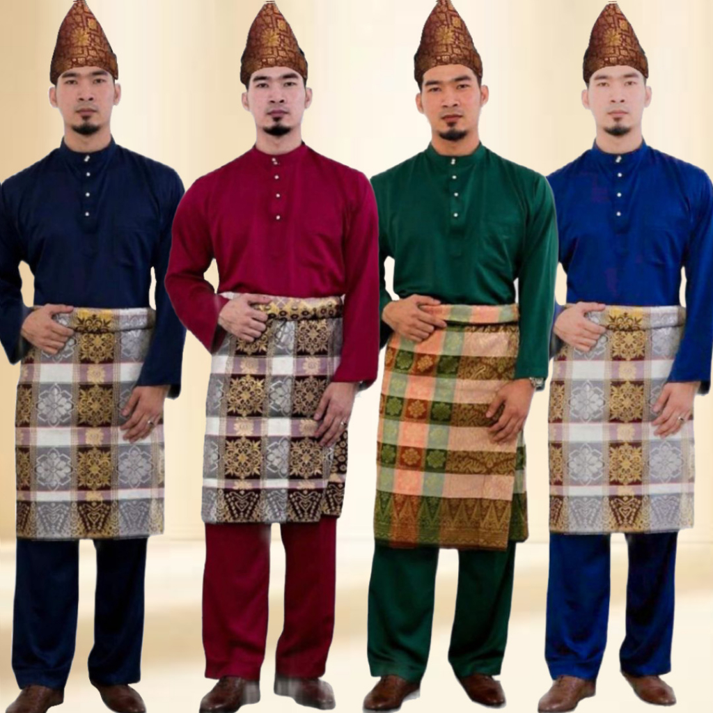 Jual Layooney Baju Teluk Belanga Pria Melayu Kurung Setelan Pakaian Adat Malaysia Cekak Musang 