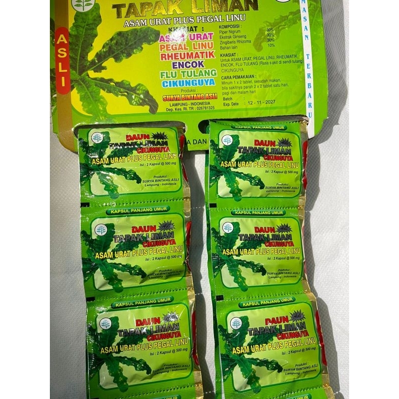 Jual Daun Tapak Liman Isi Sachet Kapsul Shopee Indonesia