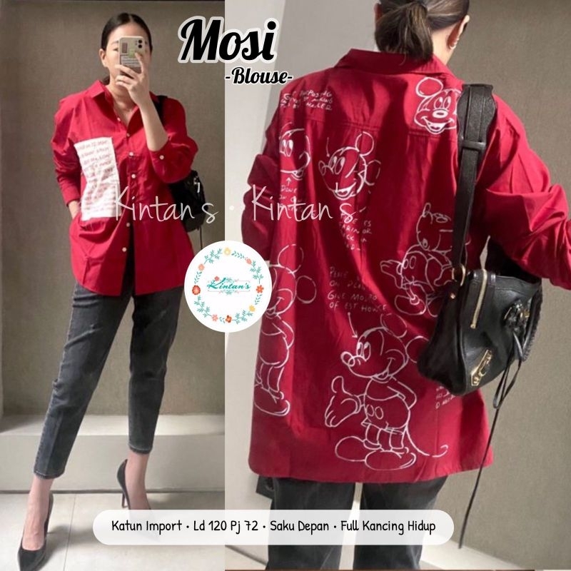Jual Baju Blouse Wanita Kekinian Mosi Blouse By Kintan's Shopee Indonesia