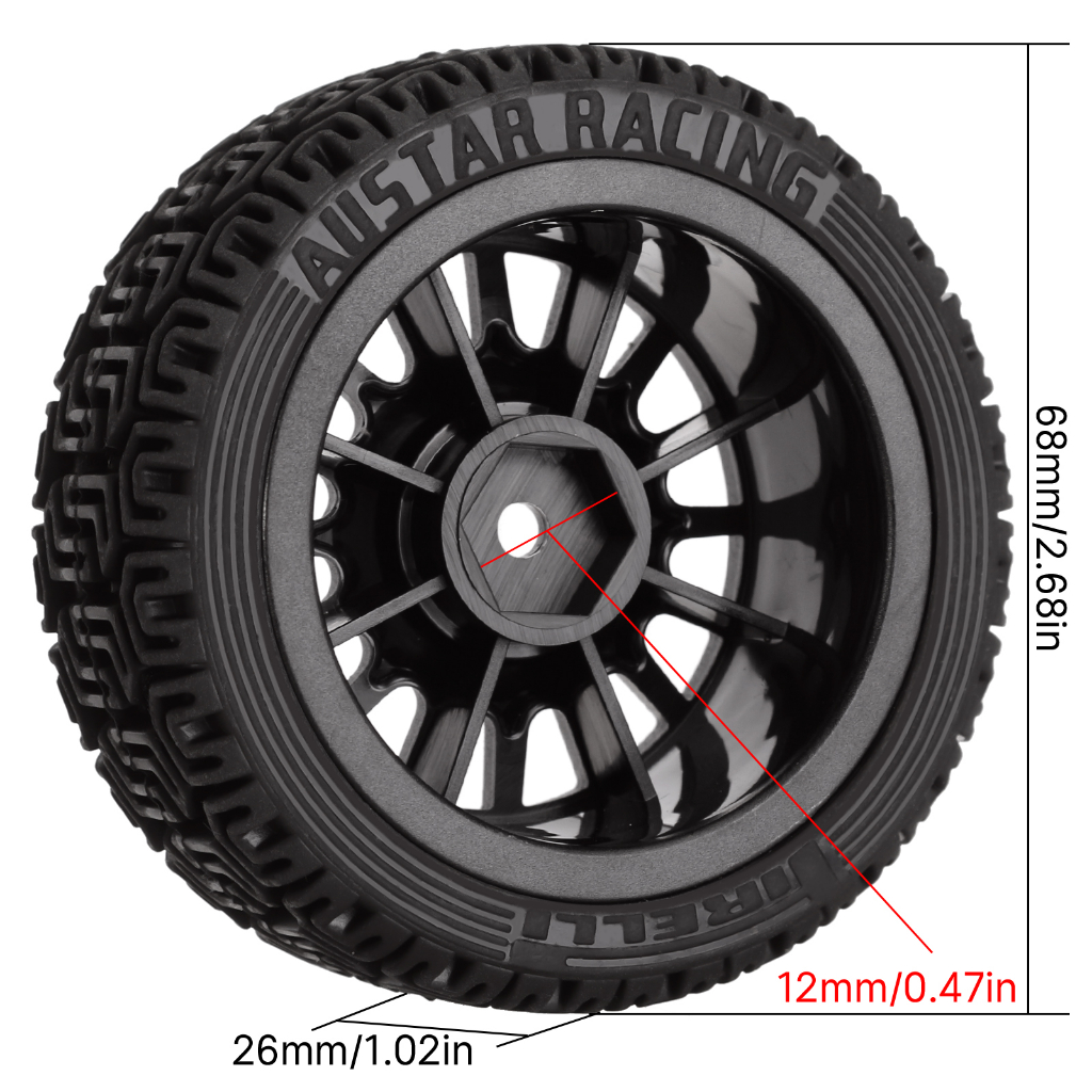 Jual Ban Velg Rally Tire 1/10 onroad rc car HSP TT02 TT01 XV02 ptg2 ...