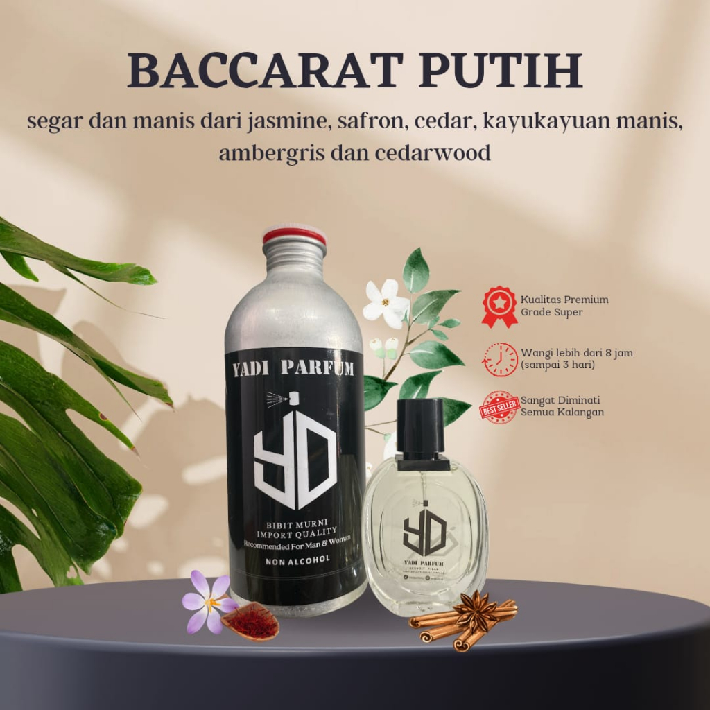 Jual Baccarat Putih YADI PARFUM Shopee Indonesia