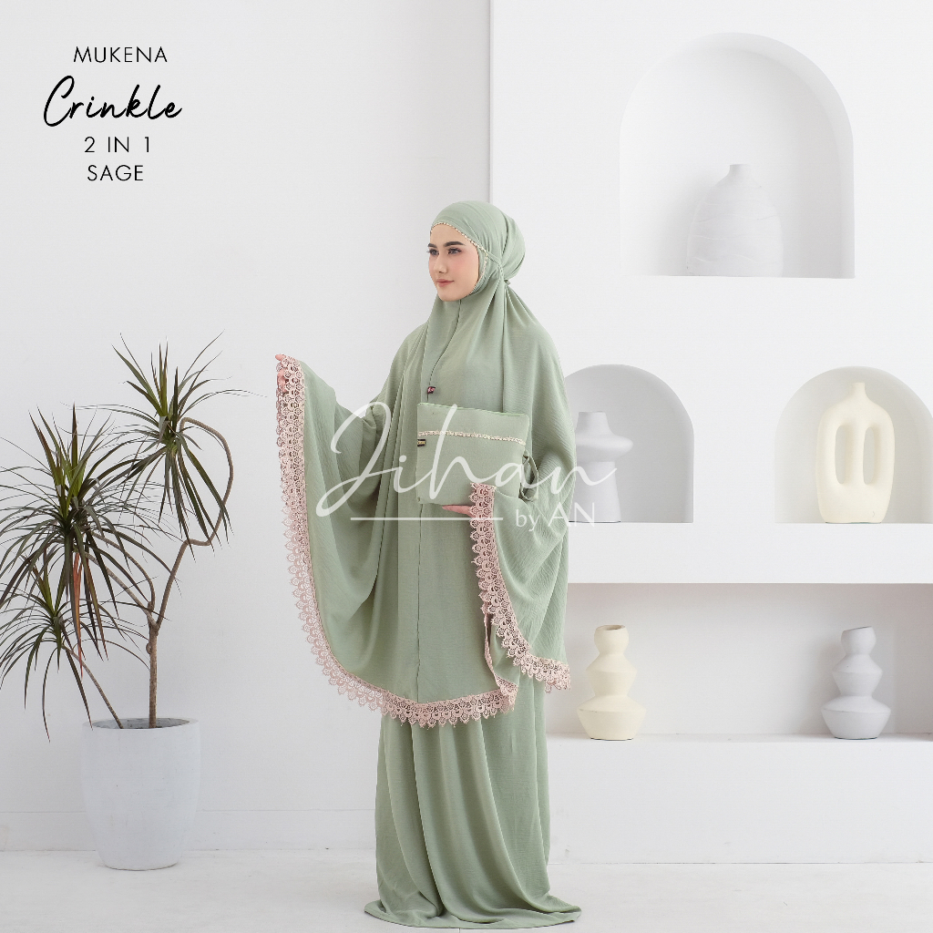 Mukena Dewasa Crinkle AirFlow Premium 2in1