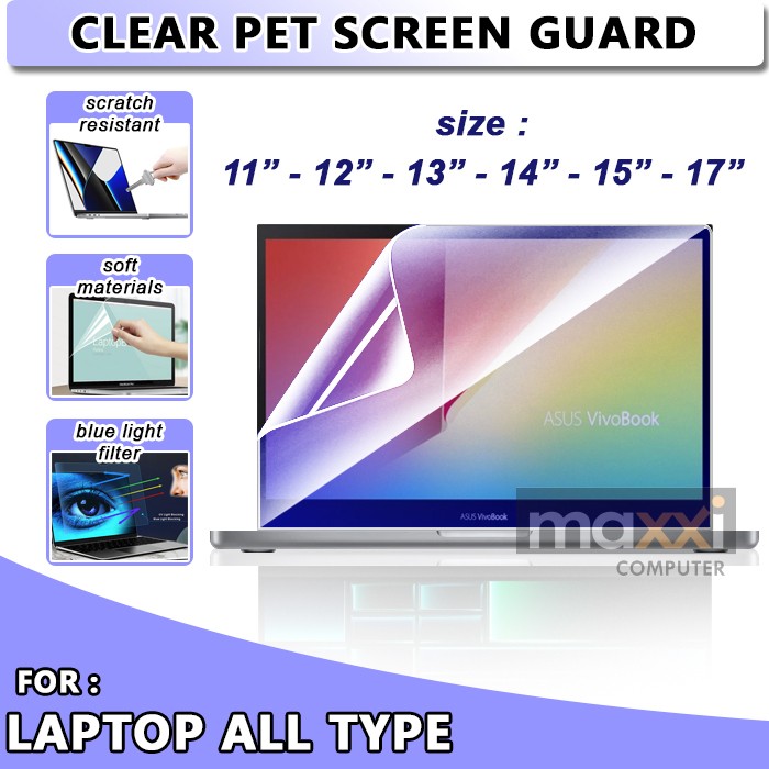 Jual Bening / Anti Glare / Anti Radiasi Screen Guard Laptop 11 12 13 14