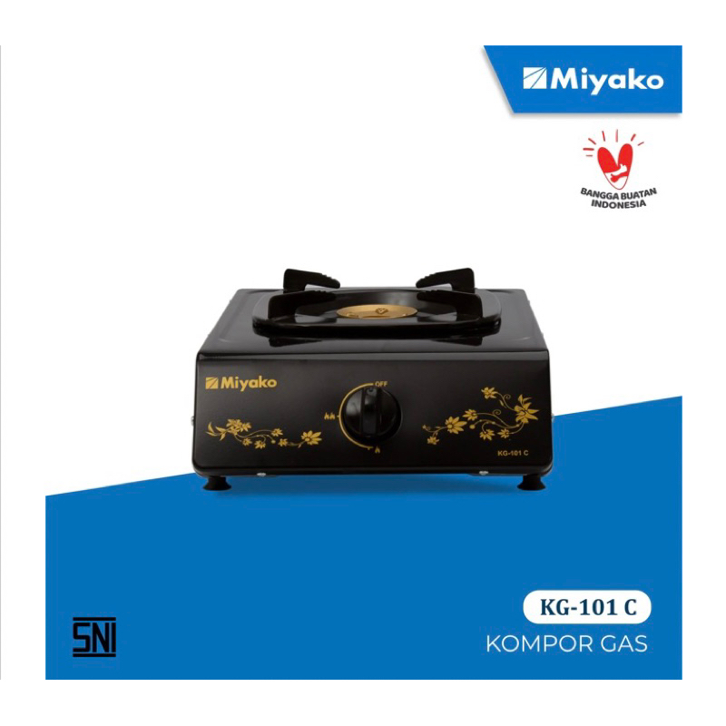 Jual KOMPOR GAS 1 TUNGKU MIYAKO KG101C KG 101 C GAS STOVE 1 MATA Shopee Indonesia