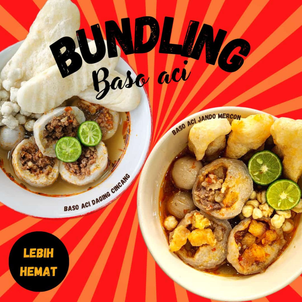 Jual Bundling Baso Aci Daging Cincang And Baso Aci Jando Mercon Shopee