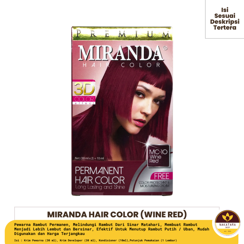 Jual MIRANDA HAIR COLOR PEWARNA RAMBUT WARNA KOMPLIT (ALL VARIANT) ISI ...