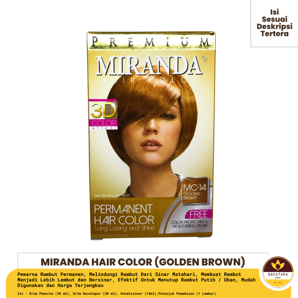 Jual MIRANDA HAIR COLOR PEWARNA RAMBUT WARNA KOMPLIT (ALL VARIANT) ISI ...