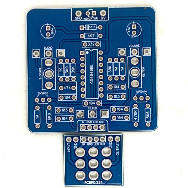 Jual T-Audio PCBFX-231 Based on Seppuku Sub Octave Synth Fuzz Guitar Effect  PCB DIY | Shopee Indonesia