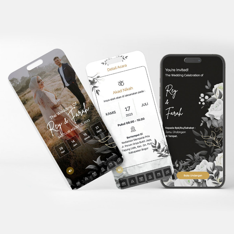 Jual Undangan pernikahan digital premium Undangan pernikahan digital