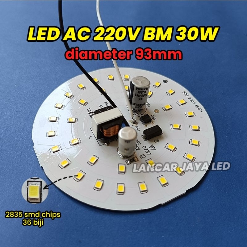 Jual PCB LED AC BM All Watt 5,7,9,12,15,18,20,25,30,40,50 | Shopee ...