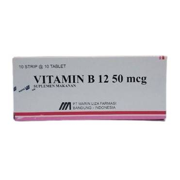 Jual Vitamin B12 50 Mcg Box Isi 100 Tablet | Shopee Indonesia