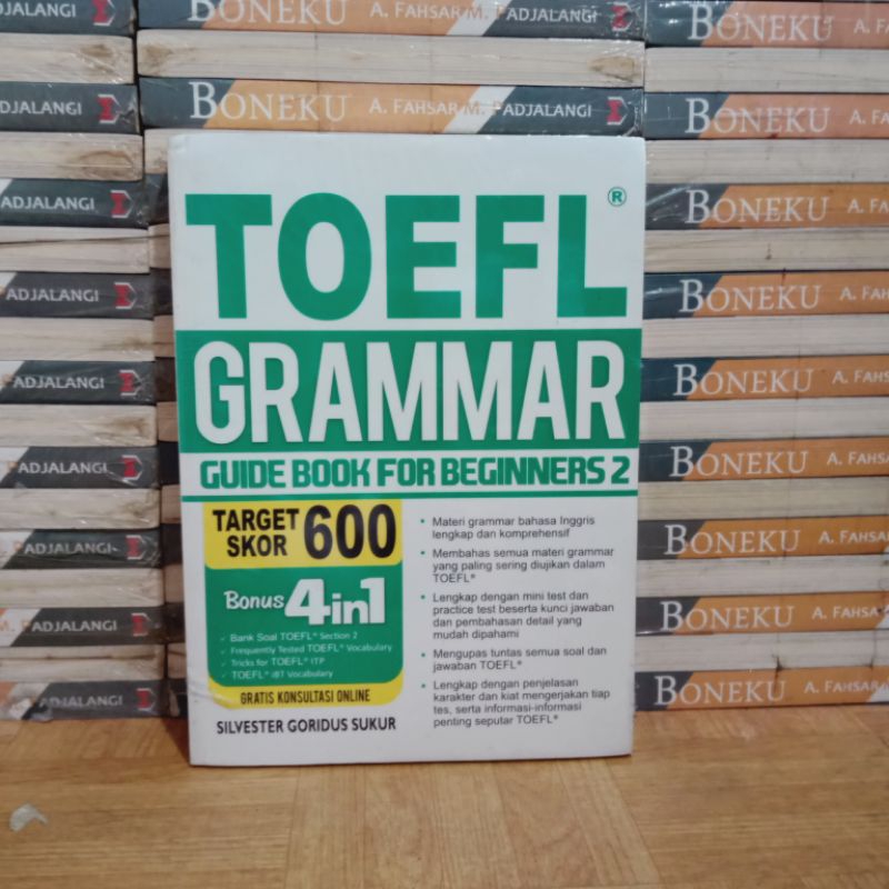 Jual BUKU ORI - TOEFL GRAMMAR GUIDE BOOK FOR BEGINNERS 2 | Shopee Indonesia