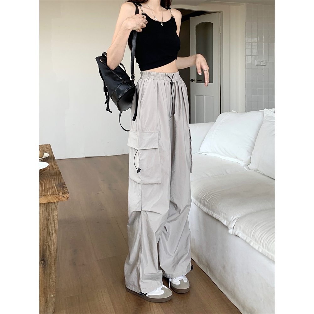 Jual Celana Kulot Korea Style Loose Celana High Waist Wanita Celana