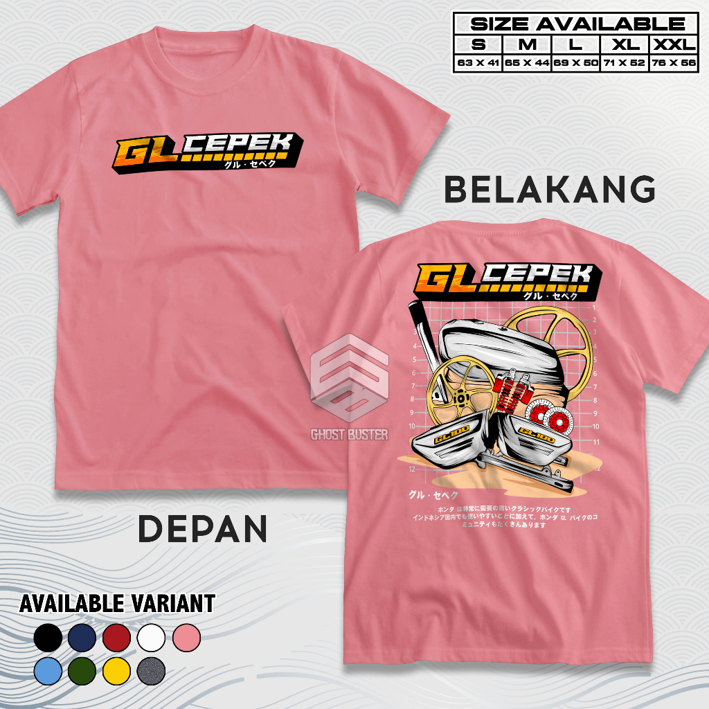 Jual Kaos Racing Honda Gl Cepek Machine Shock Velg Baju Distro Motor