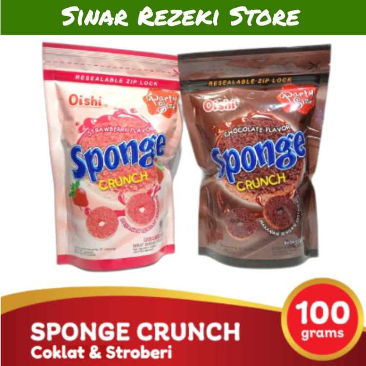 Jual Sponge Crunch Oishi 100gr Sponge Oishi Coklat Sponge