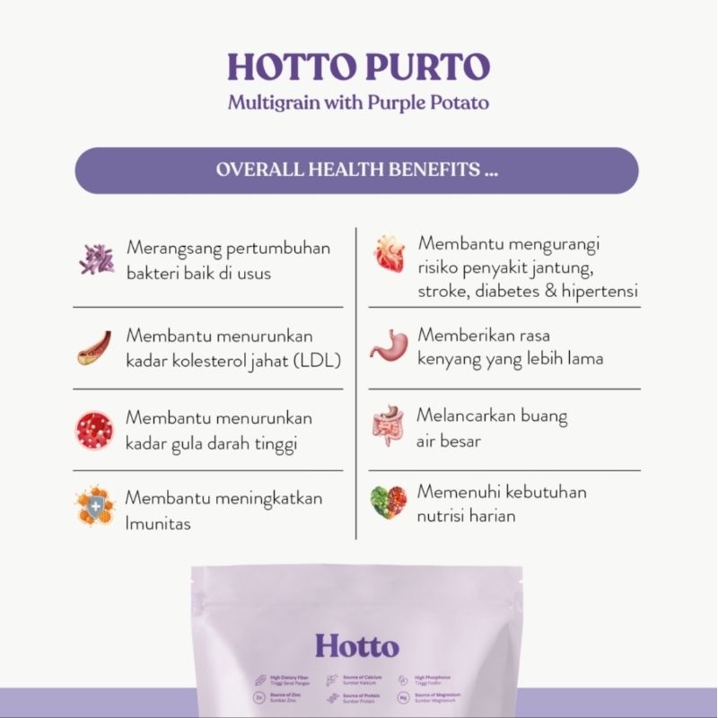 Jual Hotto Purto Sachetan Superfood Multigrain, minuman kesehatan ...
