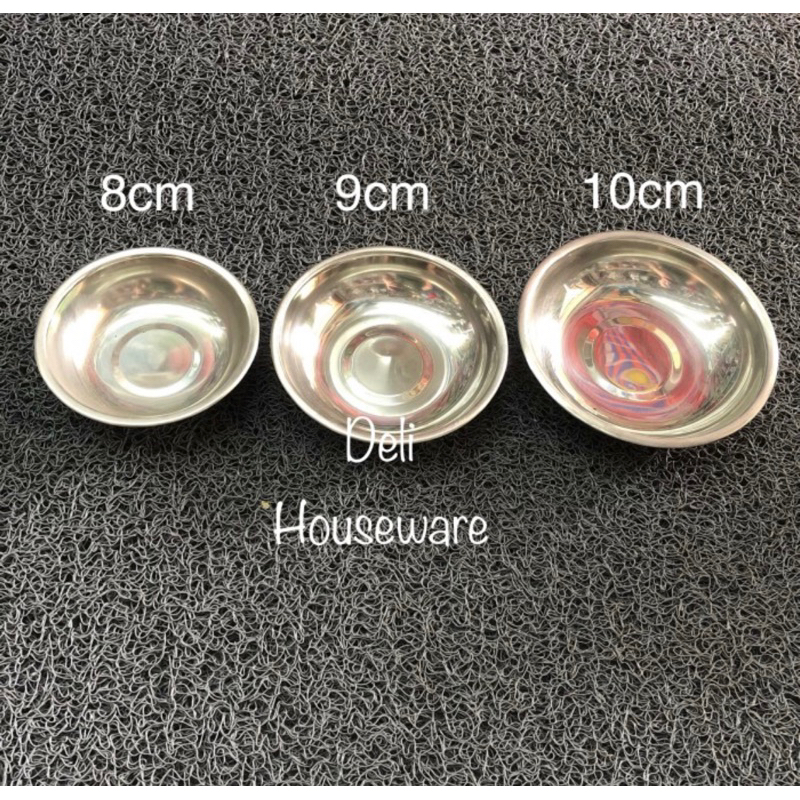 Jual Piring Sambal Stainless Bulat / Tempat Cabe / Mangkok Cabe Mini ...