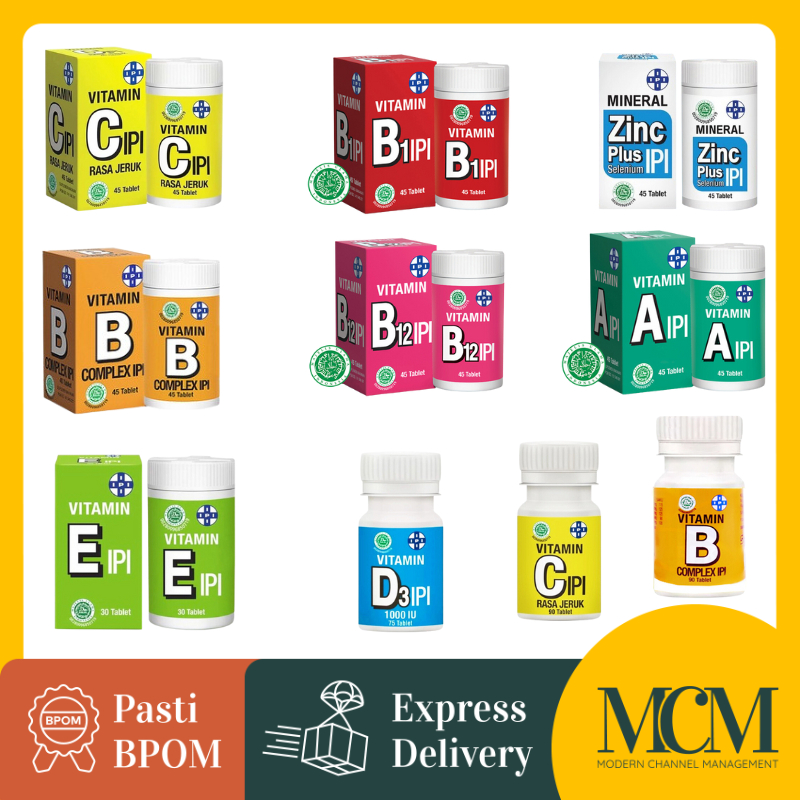 Jual IPI Suplemen Multivitamin Vit C Vit B Complex Vit D Vit E