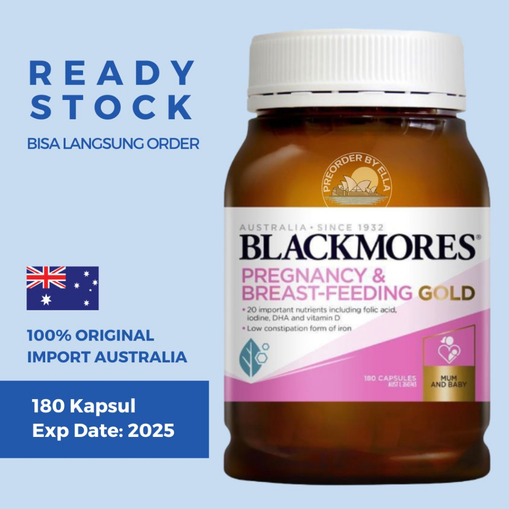 Jual Blackmores Pregnancy And Breastfeeding Gold 180 Capsules Vitamin Ibu Hamil Dan Menyusui 3738