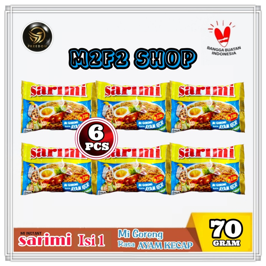 Jual Mie Sarimi Instant Goreng Rasa Ayam Kecap | Bag - 70 gr (Kemasan 6 ...