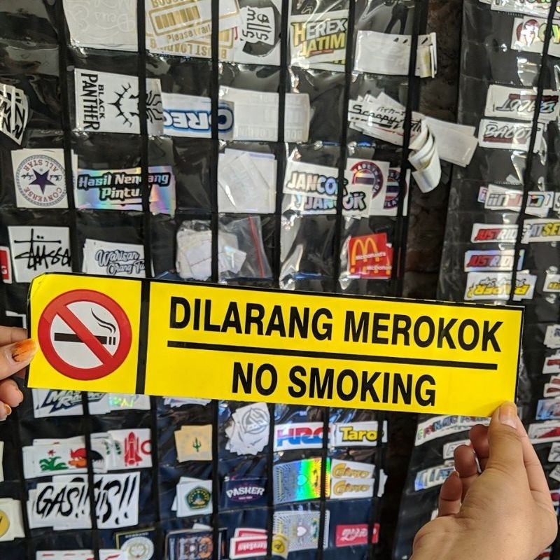 Jual [JADI] STICKER DILARANG MEROKOK | Shopee Indonesia
