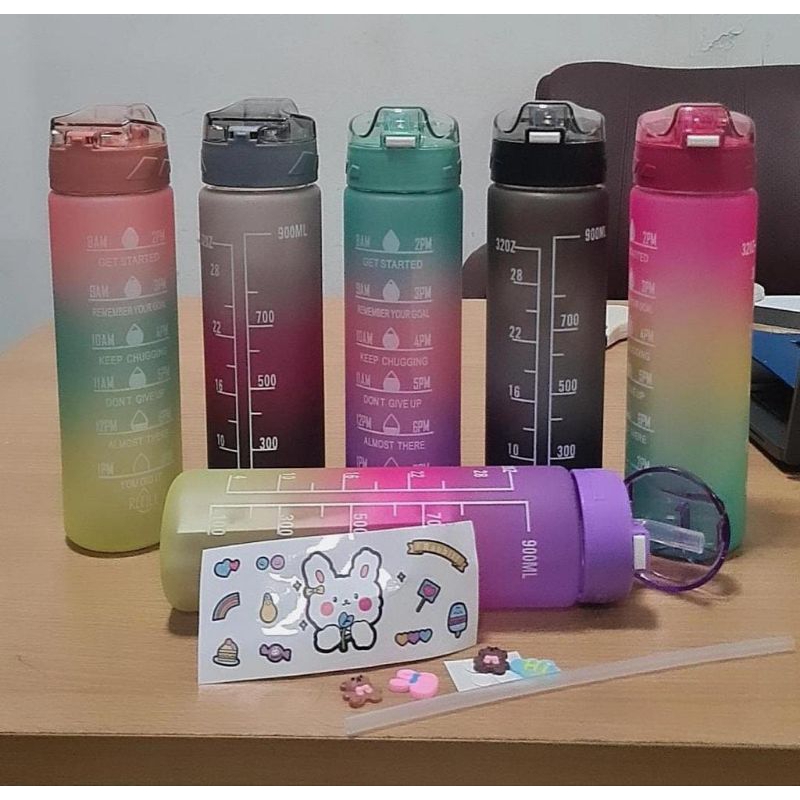 Jual BOTOL VIRAL GRADASI 900ML PELANGI | Shopee Indonesia