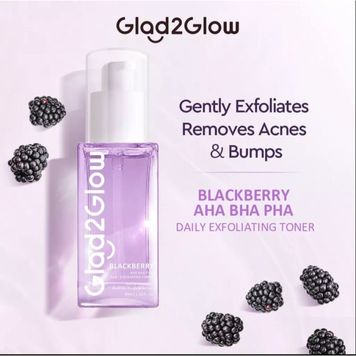 Jual FELIZ GLAD2GLOW Blackberry AHA BHA PHA Daily Exfoliating Toner