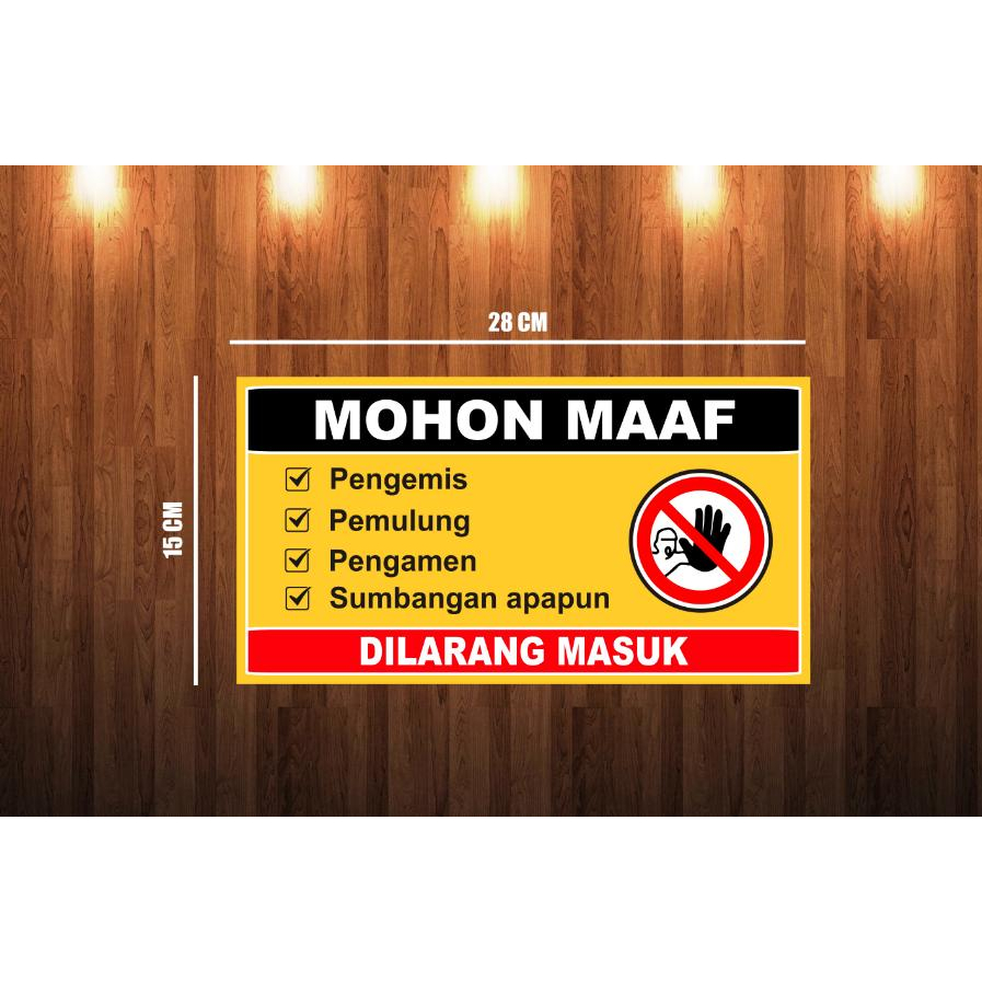 Jual Sticker Waterproof, Stiker Pengemis, Pemulung, Pengamen, Sumbangan ...