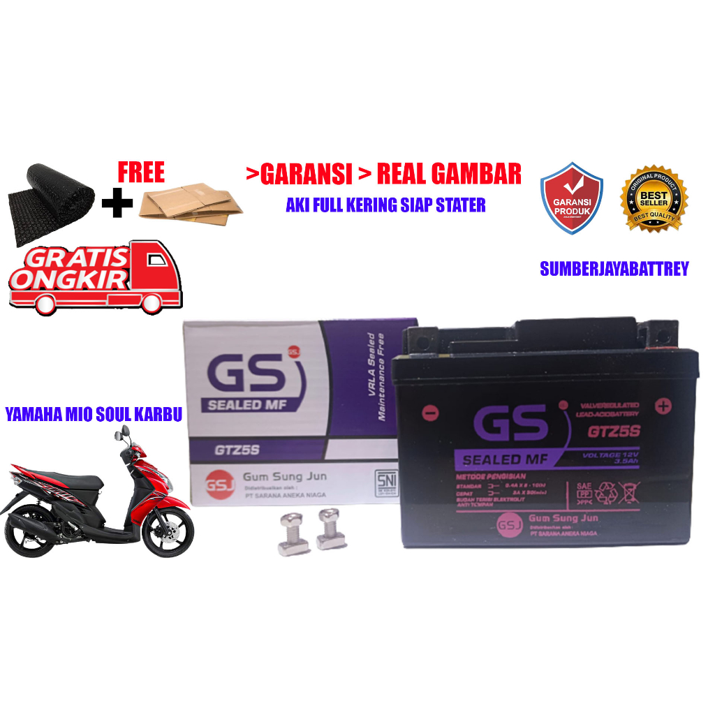 Jual Aki Motor YAMAHA Mio Soul KARBU Mio J Mio GT Mio Z Fino Xeon X ...
