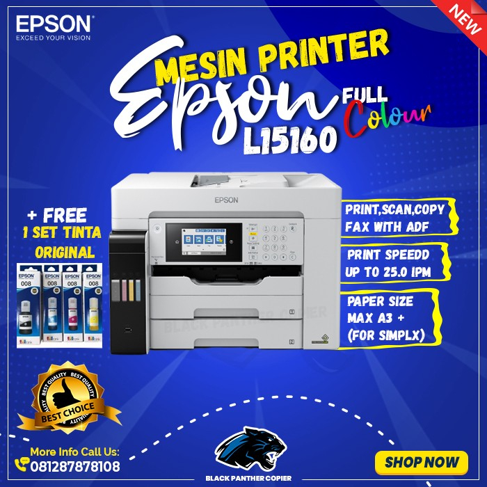 Jual Printer Epson Ecotank L15160 All In One A3 Wifi Duplex Shopee Indonesia 6936