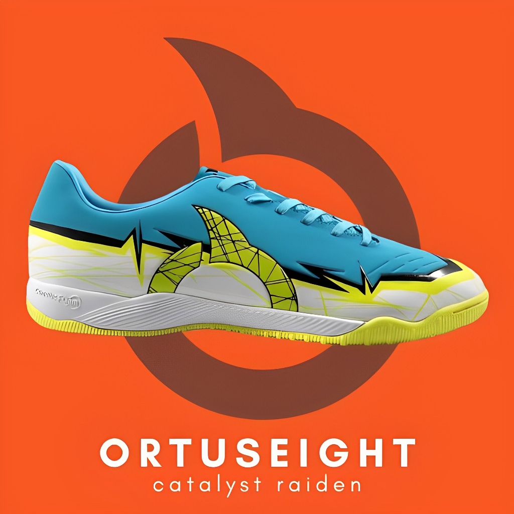 Jual Ortuseight Sepatu Futsal Catalyst Raiden In Cyan Black Lime ...