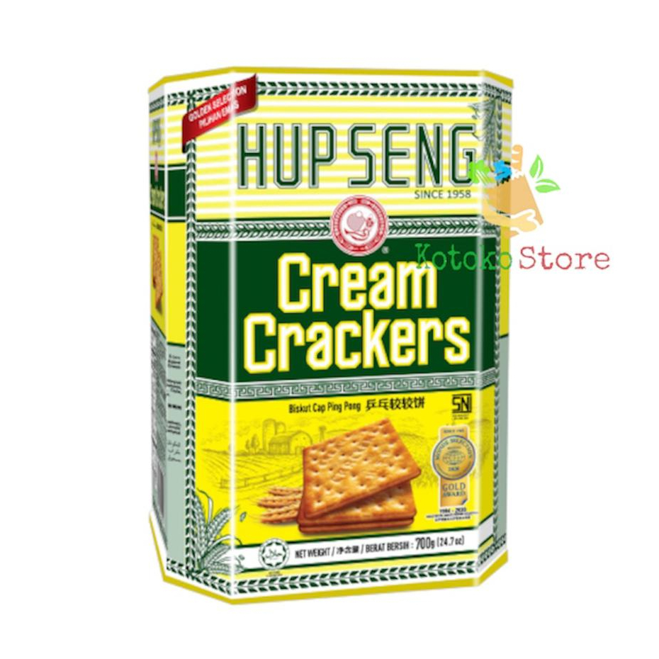 Jual Hup Seng Cream Crackers Kaleng Hup Seng Biskuit Asin Kaleng