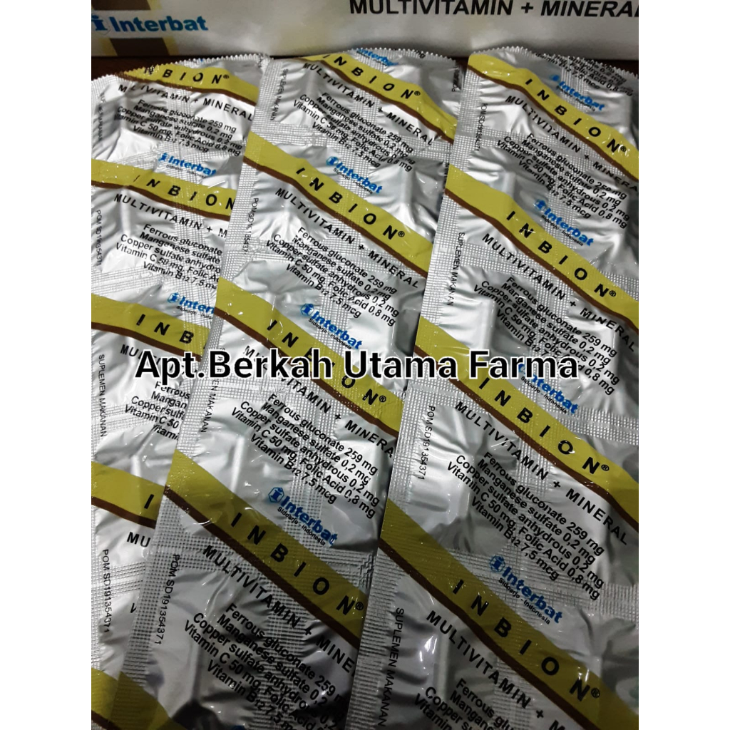 Jual Inbion strip isi 10 tablet - Inbion adalah adalah obat pembentukan ...