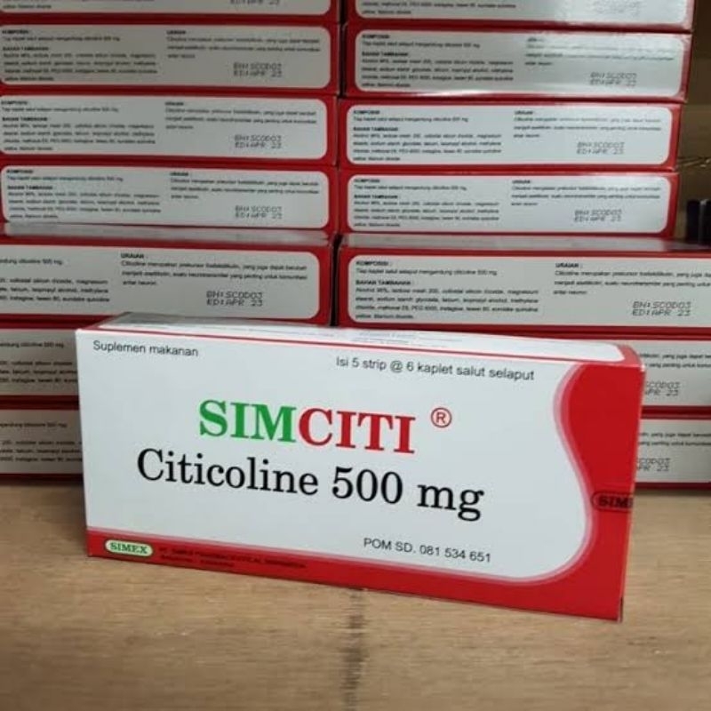 Jual SIMCITI citicoline 500mg box | Shopee Indonesia