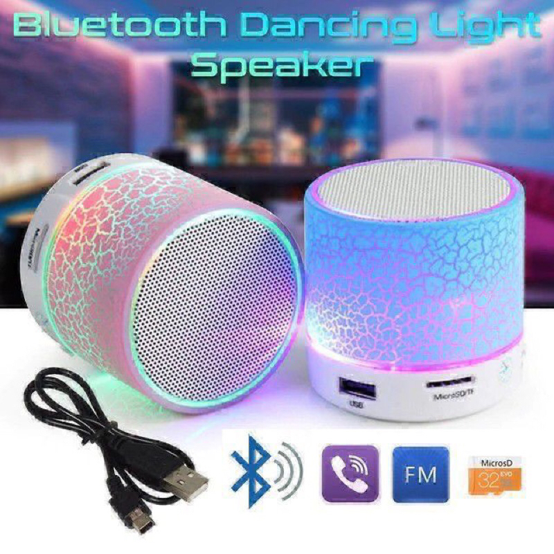 Jual Speaker Bluetooth LED MINI Portable Music Box Lampu Murah Dancing ...