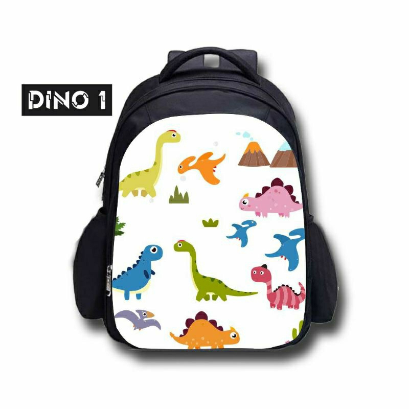 Jual FREE CETAK NAMA DAN PHOTO TAS RANSEL ANAK SEKOLAH KARAKTER DINO ...