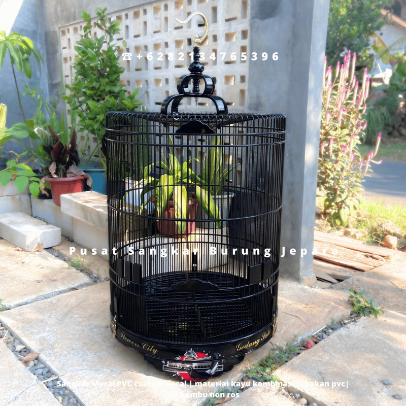 Jual Sangkar PVC murai decal custom (gambar dan tulisan bisa request ...